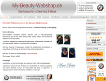 Tablet Screenshot of my-beauty-webshop.de
